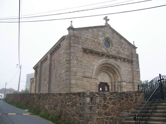 Visa general de la iglesia de san tirso de oseiro (arteixo). coruña.