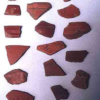 Click para ampliar. Pulsa en el nombre para ver la ficha. Terra sigillata romana. Móstoles