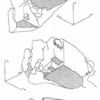 Click para ampliar. Pulsa en el nombre para ver la ficha. La sauna de Ulaca. Levantamiento Axonométrico.
