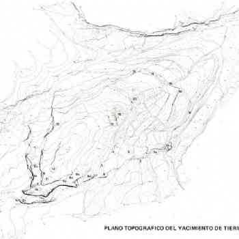 Click para ampliar. Pulsa en el nombre para ver la ficha. Plano topográfico de Tiermes