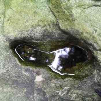 Click para ampliar. Pulsa en el nombre para ver la ficha. ¿huella de pie en cubierta de dolmen?