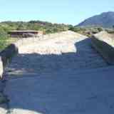 Click para ampliar. Valsordo: acceso norte al puente de Santa Yusta.