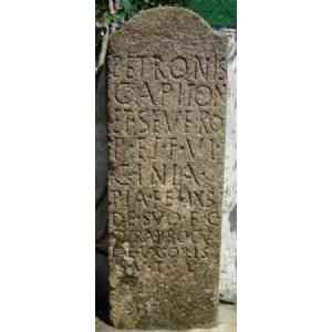 Click para ampliar. Pulsa en el nombre para ver la ficha. Inscripción funeraria de Cáparra