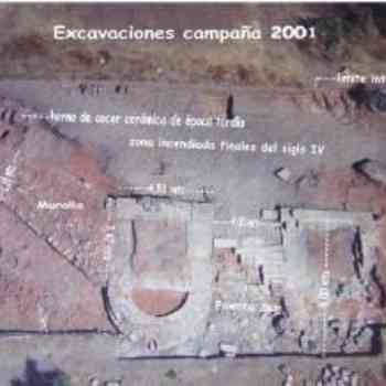 Click para ampliar. Pulsa en el nombre para ver la ficha. Torreones puerta sur, muralla de Cáparra,