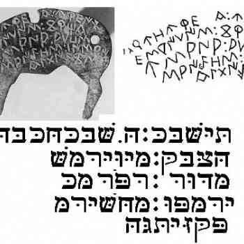 Click para ampliar. Pulsa en el nombre para ver la ficha. Transliteración hebreo moderno de tesera ibérica.