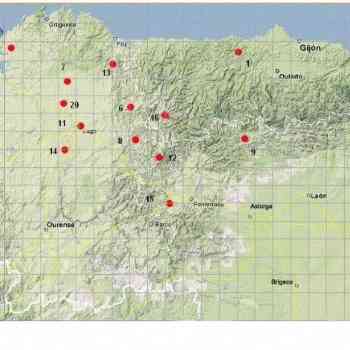Click para ampliar. Pulsa en el nombre para ver la ficha. Núcleos galaicos y astures