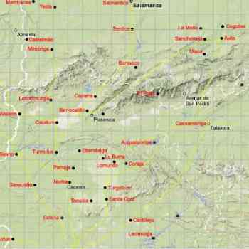 Click para ampliar. Pulsa en el nombre para ver la ficha. Territorio de los vettones