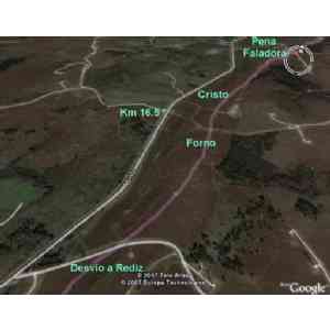 Click para ampliar. Pulsa en el nombre para ver la ficha. Intervisibilidad Forno dos Mouros-Cristo da Faladora-Pena Faladora