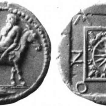 Click para ampliar. Pulsa en el nombre para ver la ficha. MENDE. S. IV a.C. Tetradracma de plata