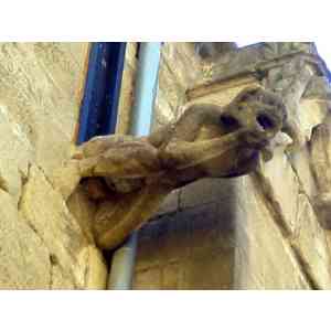 Click para ampliar. Pulsa en el nombre para ver la ficha. Iglesia de San Juan Bautista. Gárgola