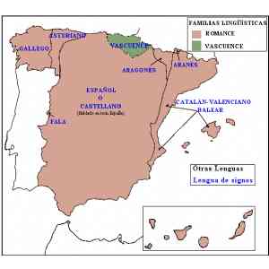 Click para ampliar. Pulsa en el nombre para ver la ficha. Lenguas de España.