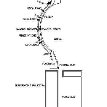 Click para ampliar. Pulsa en el nombre para ver la ficha. Anfiteatro y Palestra de Lucus Augusti II