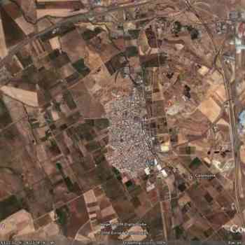 Click para ampliar. Pulsa en el nombre para ver la ficha. Calamonte: vista aérea.