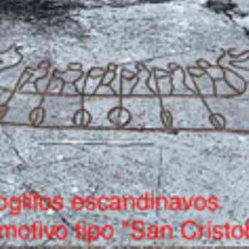 Click para ampliar. Pulsa en el nombre para ver la ficha. PETROGLIFO ESCANDINAVO CON MOTIVO