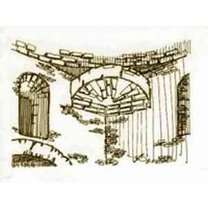 Click para ampliar. Pulsa en el nombre para ver la ficha. Baptisterio de Gabia Grande. Imagen parcial de su interior