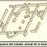 Click para ampliar. Basílica de Vega de Mar. Esquema de su estado actual.