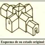 Click para ampliar. Santa Comba de Bande: esquema de su estado original