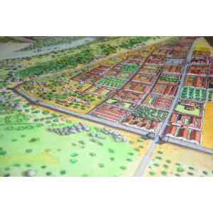 Click para ampliar. Pulsa en el nombre para ver la ficha. Dibujo de la ciudad Puerta Oeste