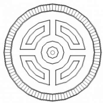 Click para ampliar. Pulsa en el nombre para ver la ficha. Moneda del Convento Lucense V (Reverso)