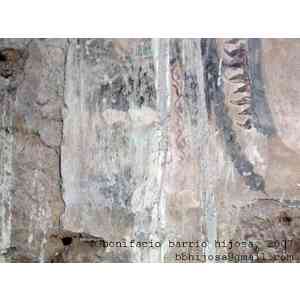 Click para ampliar. Pulsa en el nombre para ver la ficha. Olmos de Pisuerga, altar pintado, 1. 03 vista parcial: parte inferior izquierda, monje