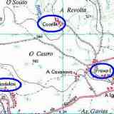 Click para ampliar. Manadelos, Frogia y Carelli, de un documento de 1040