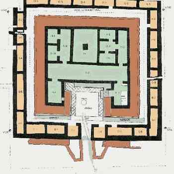Click para ampliar. Pulsa en el nombre para ver la ficha. Plano de Cancho Roano