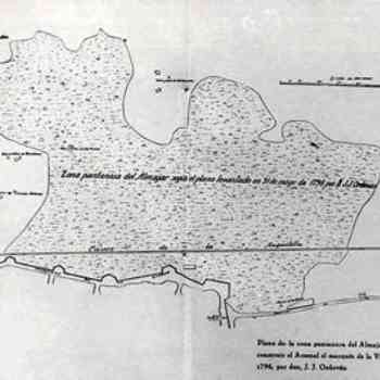 Click para ampliar. Pulsa en el nombre para ver la ficha. El Almarjal en 1795