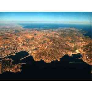 Click para ampliar. Pulsa en el nombre para ver la ficha. Vista parcial de la Bahía y Campo de Cartagena