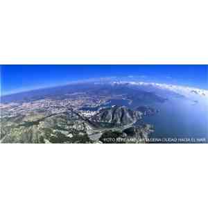 Click para ampliar. Pulsa en el nombre para ver la ficha. Vista aerea de la Bahía y ciudad de cartagena