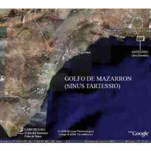 Click para ampliar. Pulsa en el nombre para ver la ficha. Toponimia de Tartessos en la costa surestina