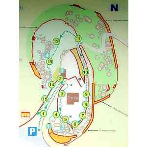 Click para ampliar. Pulsa en el nombre para ver la ficha. Troña. Castro. Plano.