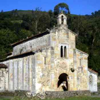 Click para ampliar. Pulsa en el nombre para ver la ficha. San Salvador de Valdediós. Vista exterior
