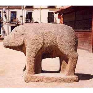 Click para ampliar. Pulsa en el nombre para ver la ficha. Verraco. Castro de Las Cogotas. 2