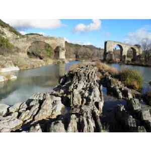 Click para ampliar. Pulsa en el nombre para ver la ficha. Puente medieval de yesa o de los roncaleses.