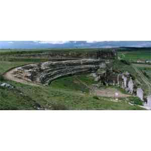 Click para ampliar. Pulsa en el nombre para ver la ficha. Teatro Romano de la Ciudad de Clunia
