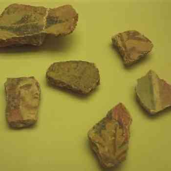 Click para ampliar. Pulsa en el nombre para ver la ficha. Cádiz: fragmentos de pinturas murales (II)