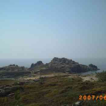 Click para ampliar. Pulsa en el nombre para ver la ficha. Baroña: Vista desde la explanada