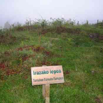 Click para ampliar. Pulsa en el nombre para ver la ficha. túmulo de Irazako lepoa (NAVARRA)