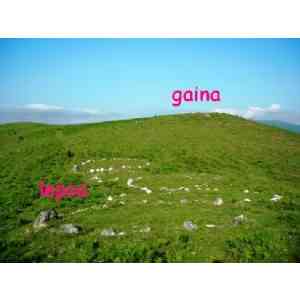 Click para ampliar. Pulsa en el nombre para ver la ficha. cromlechs de Urgaratako lepoa y gaina (NAVARRA)