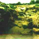 Click para ampliar. Horno destruido en Cáparra.