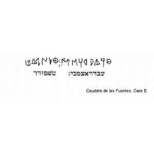 Click para ampliar. Pulsa en el nombre para ver la ficha. Plomo Caudete de las Fuentes, Necrópolis de Los Villares, Cara B