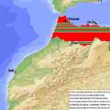 Click para ampliar. Mapa que muestra los territorios originales del Macroducado de Tamsaman en el Rif.