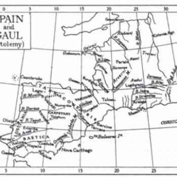 Click para ampliar. Pulsa en el nombre para ver la ficha. Ptolomeo:Hispania ( en J.O. Thomson)