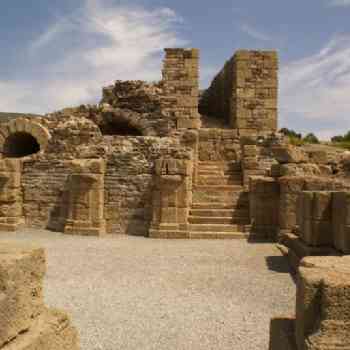 Click para ampliar. Pulsa en el nombre para ver la ficha. BAELO CLAUDIA (CADIZ).Vista del teatro