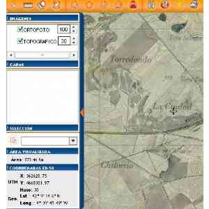 Click para ampliar. Pulsa en el nombre para ver la ficha. Posición del pago de la ciudad en Paredes de Nava