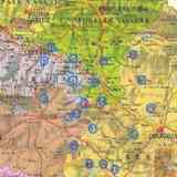 Click para ampliar. Posiciones calculadas de las listas de vascones y vardulos de Ptolomeo.