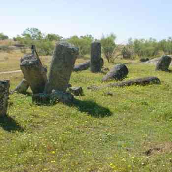 Click para ampliar. Pulsa en el nombre para ver la ficha. Depósito de miliarios en la Vía de la Plata
