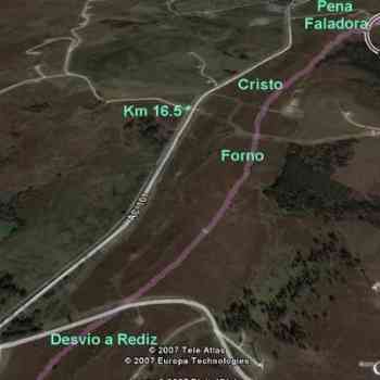 Click para ampliar. Pulsa en el nombre para ver la ficha. Intervisibilidad Forno dos Mouros-Cristo da Faladora-Pena Faladora