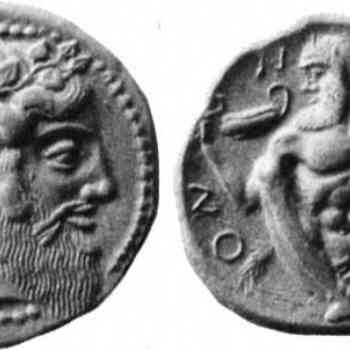 Click para ampliar. Pulsa en el nombre para ver la ficha. NAXOS (Sicilia): (460 a.C.). Tetradracma