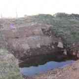 Click para ampliar. Muralla y foso del campamento romano de Ciadella. Sobrado (Coruña)